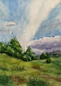 Aquarell von Sahar Adib